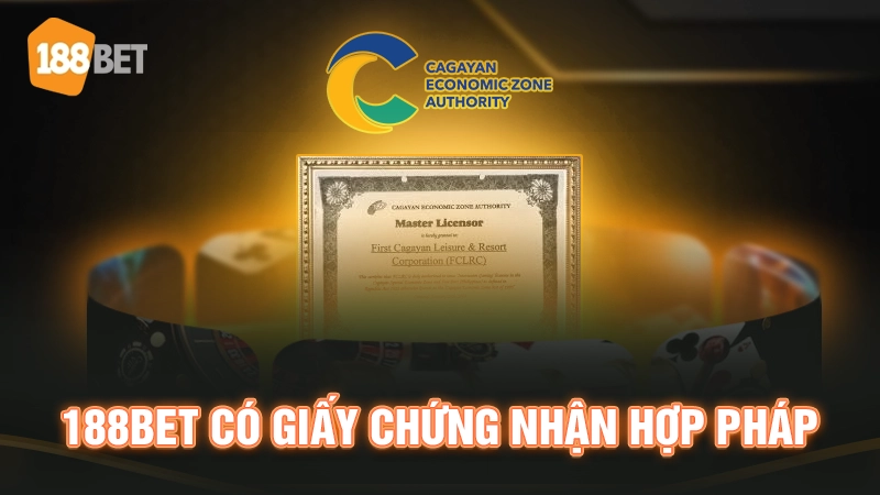 Giấy chứng nhận 188BET